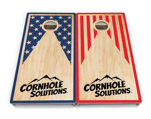 SS Keyhole CS Logo Cornhole Boards - Professional Tournament Series