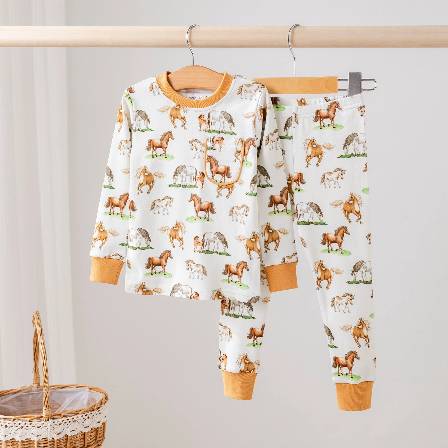 Saddle up Organic Cotton Kids Pajamas Nola Tawk