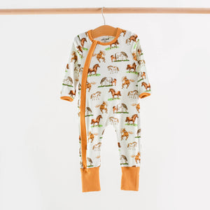 Saddle up Organic Cotton Kids Pajamas Nola Tawk