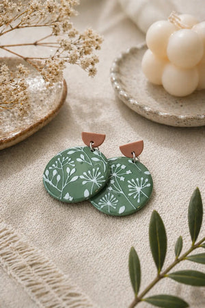 Sage Wildflower Earrings - Main Street Collective