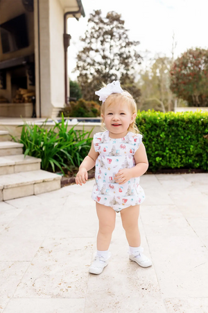 Sandcastle Kingdom Organic Muslin Bubble Romper Nola Tawk