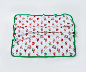 Santa Claus is Coming to Town Organic Cotton Christmas Baby Blanket Nola Tawk