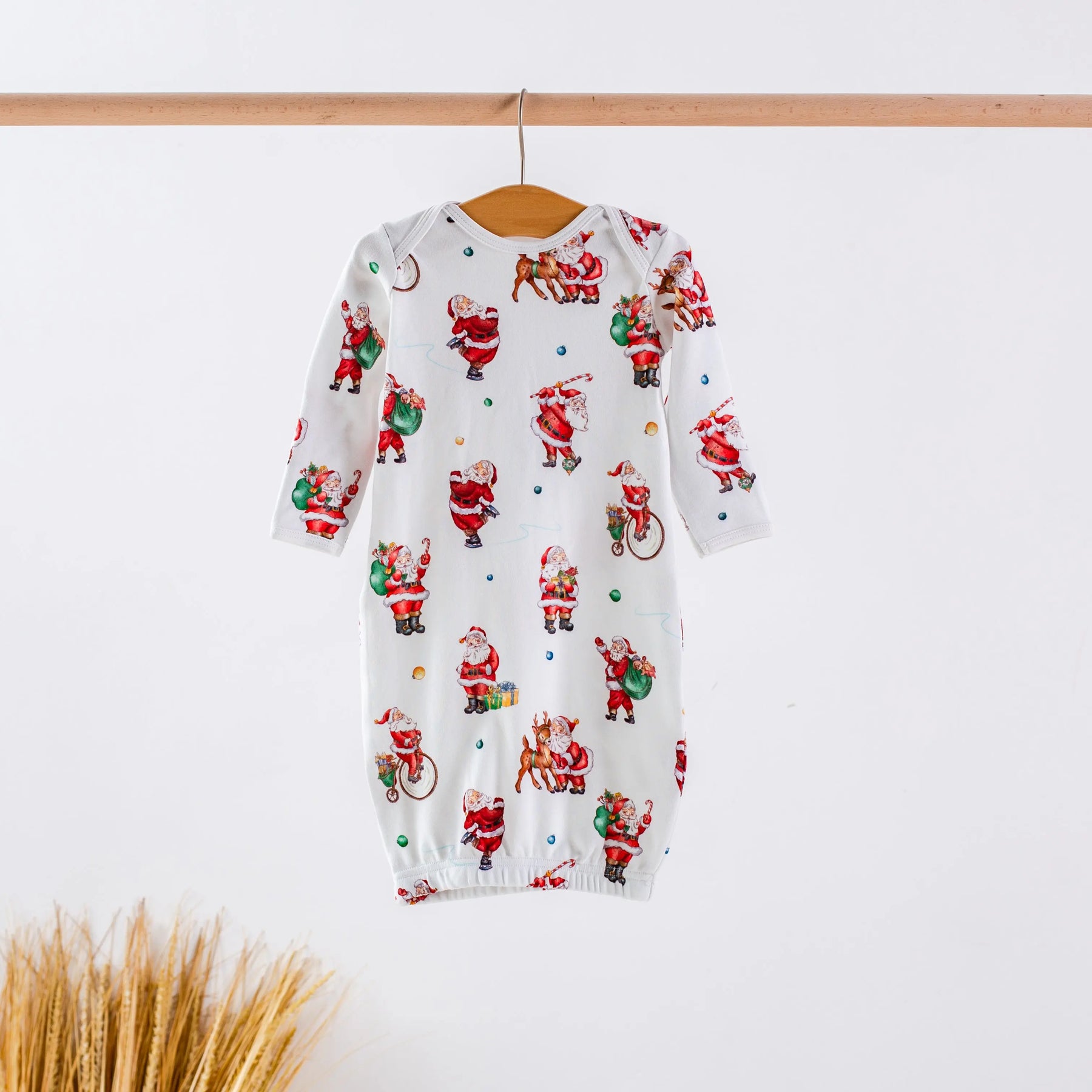 Santa Claus is Coming to Town Organic Cotton Christmas Kids Pajamas Nola Tawk