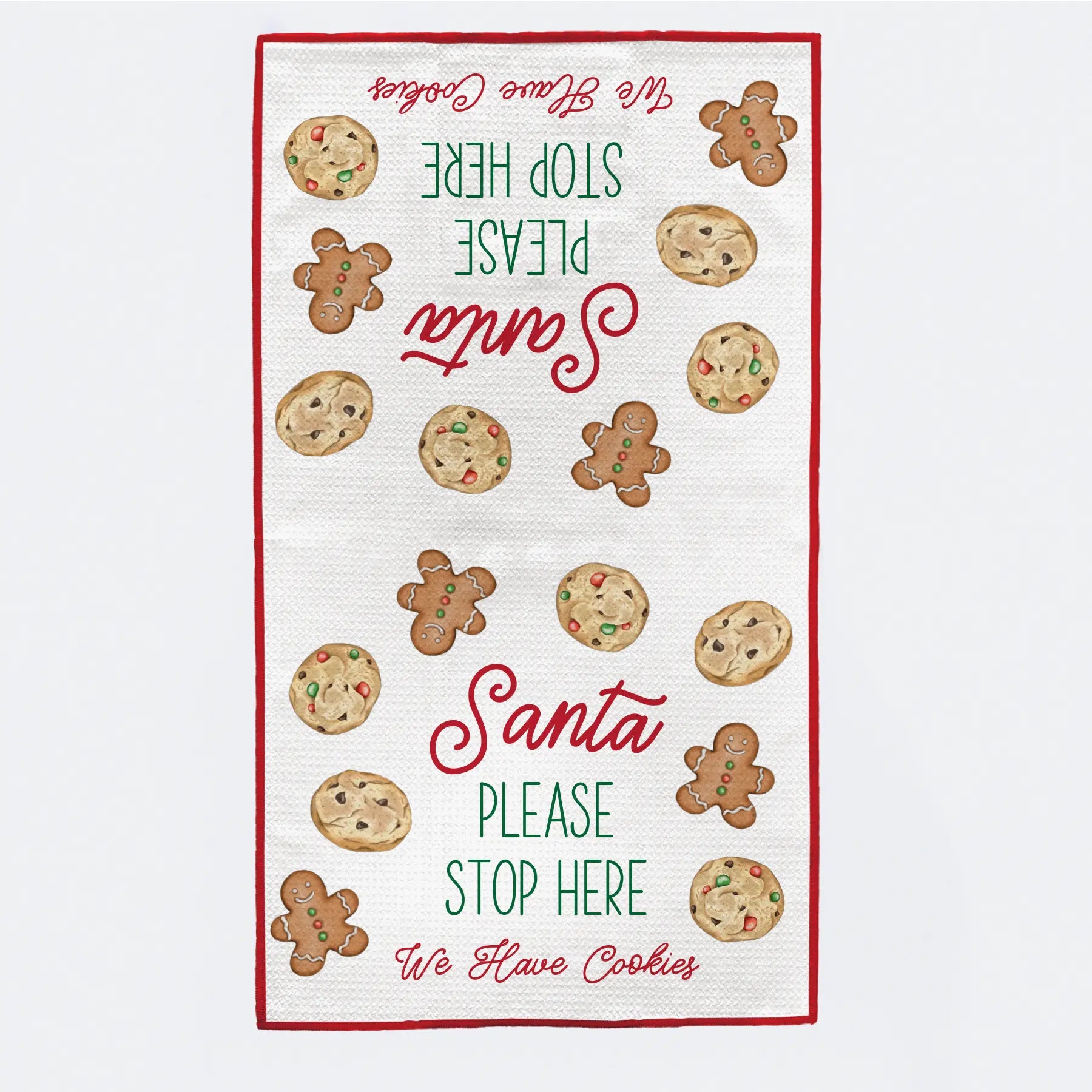 Santa Please Stop Here Kitchen Towel Nola Tawk