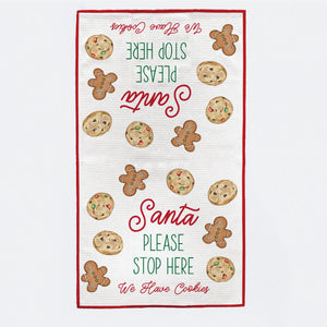 Santa Please Stop Here Kitchen Towel Nola Tawk