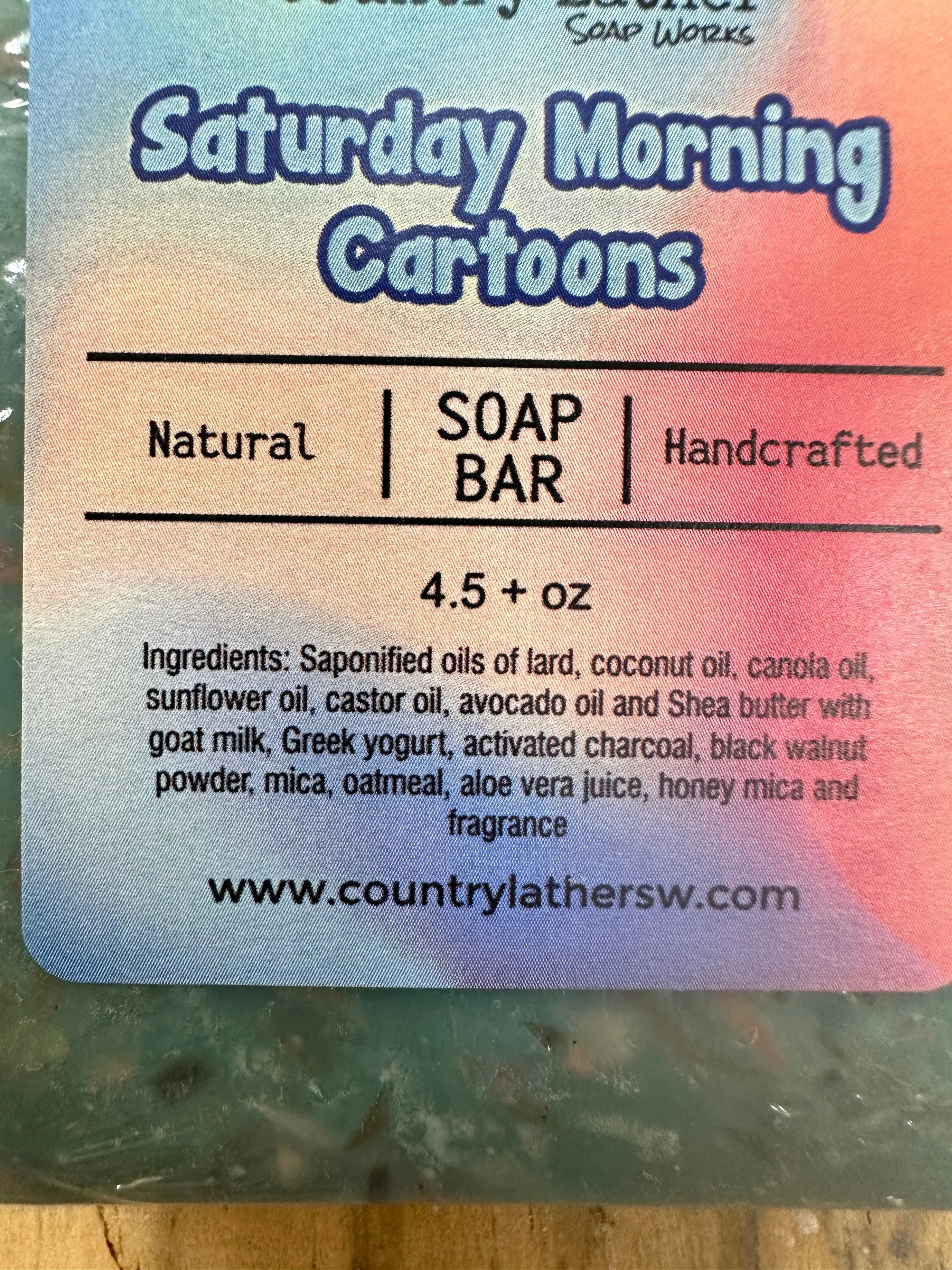 Saturday Morning Cartoons handmade Southern soap