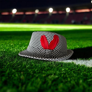 Saturday Smack houndstooth fedora front view