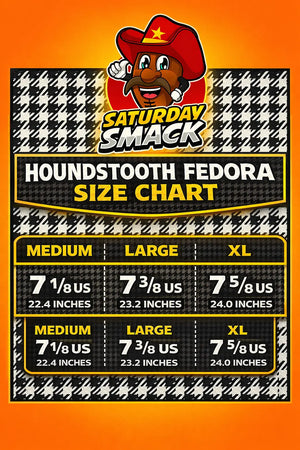 Saturday Smack houndstooth fedora for Alabama tailgate style