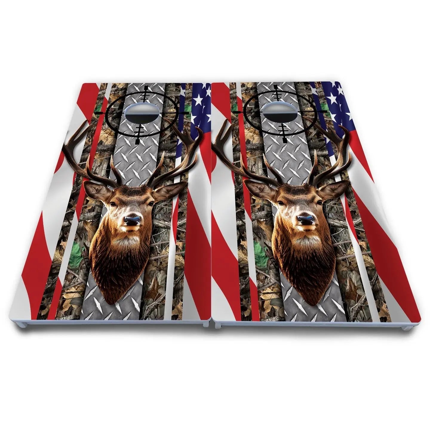 Scope Deer & Fish Cornhole Boards - All Weather Series Cornhole Solutions