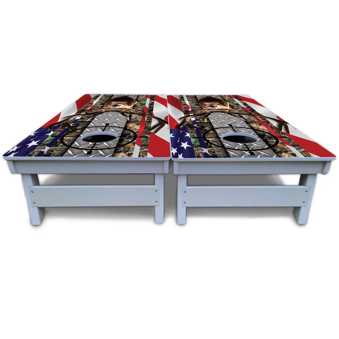 Scope Deer & Fish Cornhole Boards - All Weather Series Cornhole Solutions