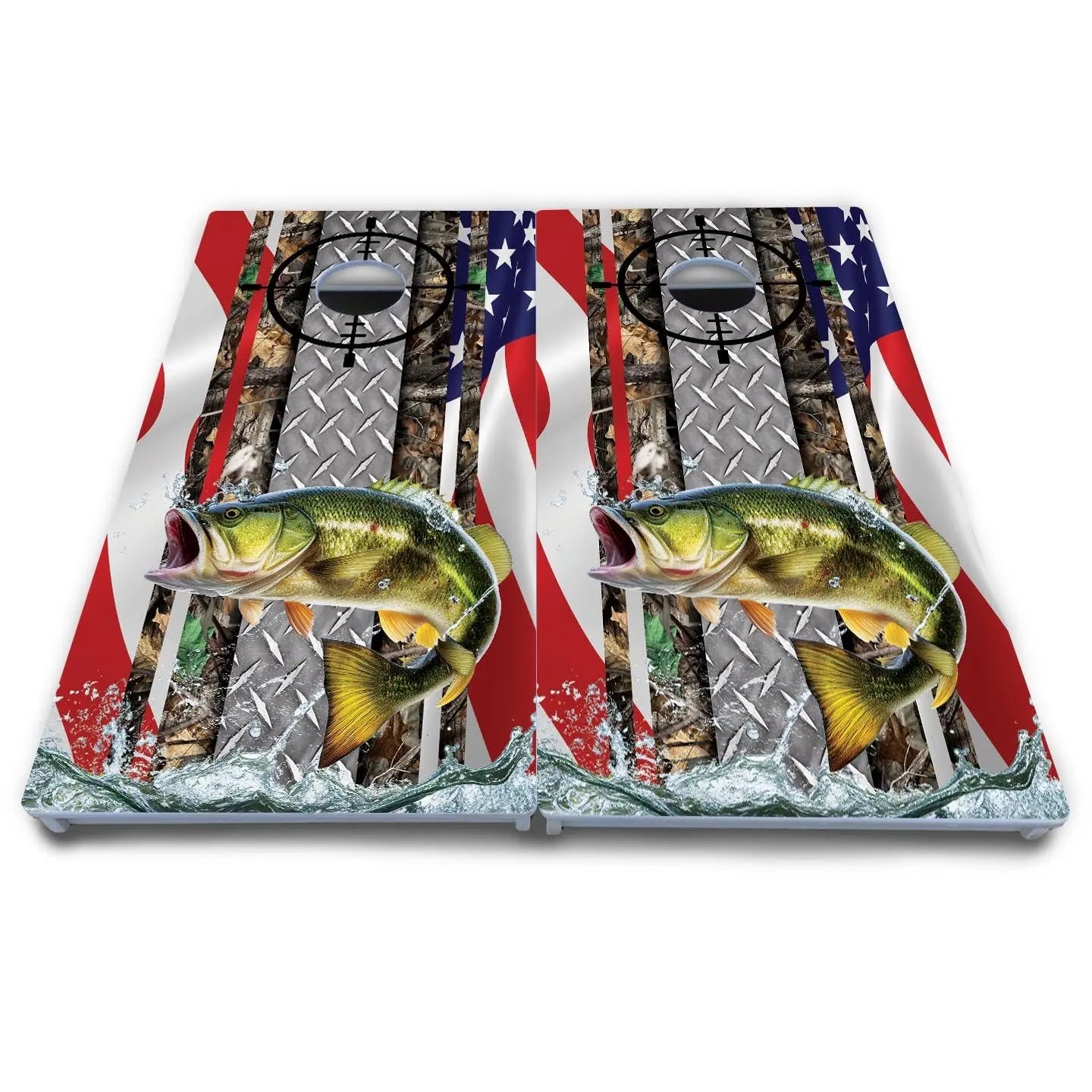 Scope Deer & Fish Cornhole Boards - All Weather Series Cornhole Solutions