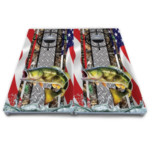 Scope Deer & Fish Cornhole Boards - All Weather Series Cornhole Solutions
