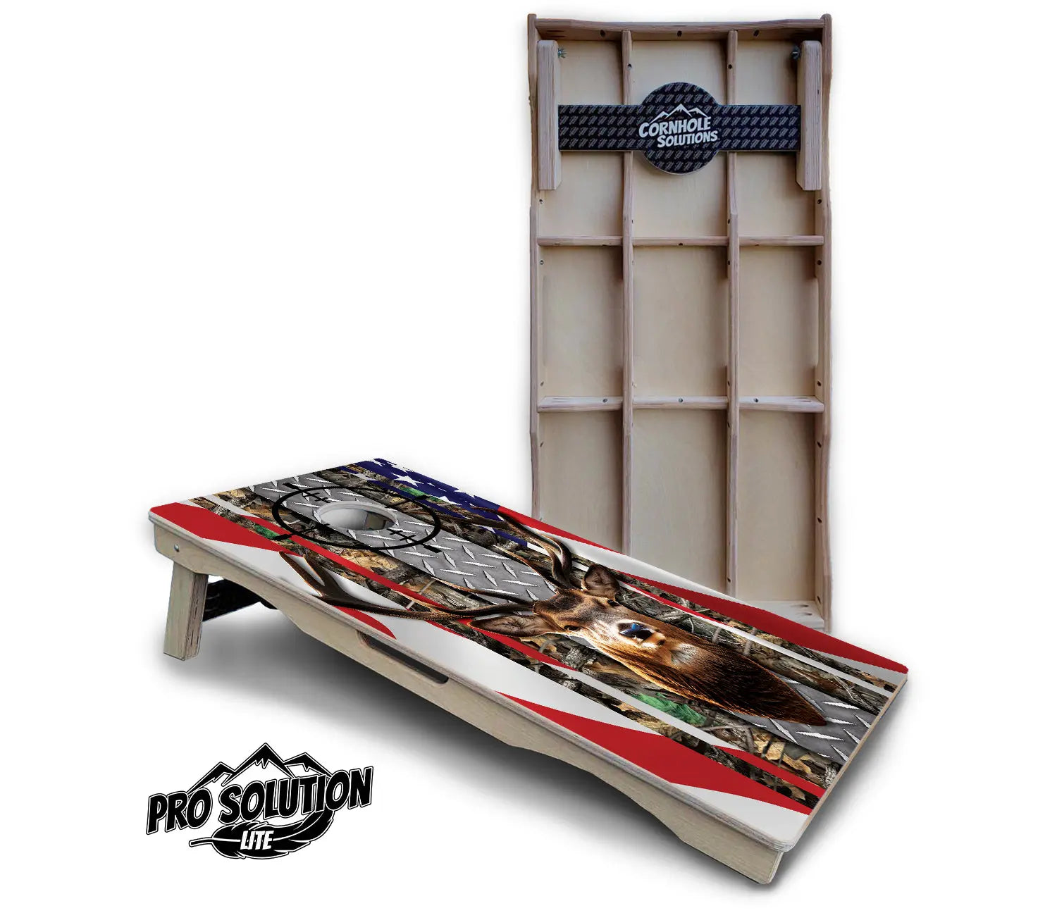 Scope Deer & Fish Cornhole Boards - Pro Solution Lite Series Cornhole Solutions