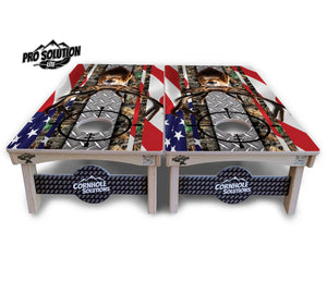 Scope Deer & Fish Cornhole Boards - Pro Solution Lite Series Cornhole Solutions