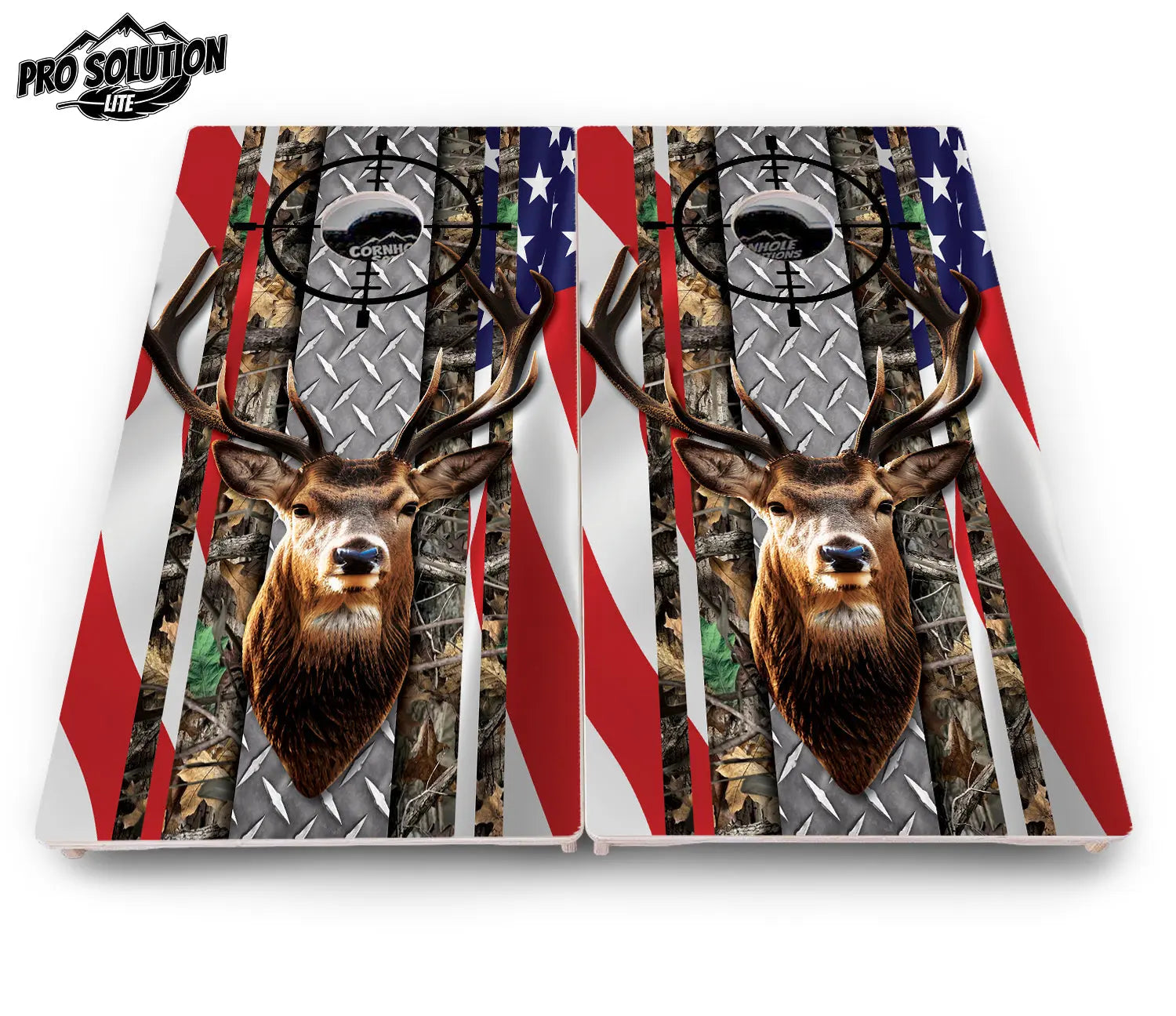 Scope Deer & Fish Cornhole Boards - Pro Solution Lite Series Cornhole Solutions