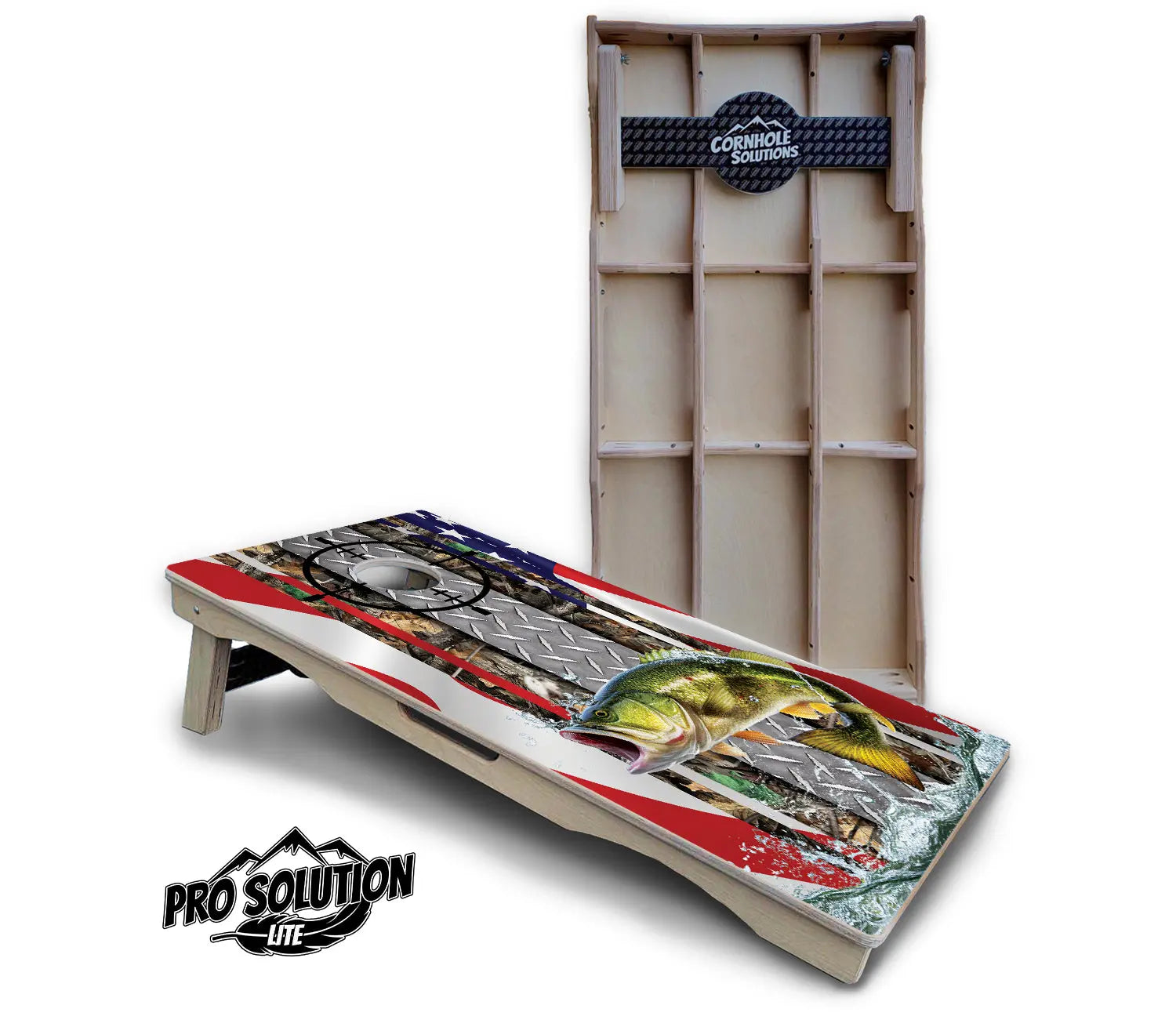 Scope Deer & Fish Cornhole Boards - Pro Solution Lite Series Cornhole Solutions