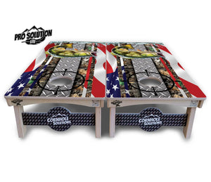 Scope Deer & Fish Cornhole Boards - Pro Solution Lite Series Cornhole Solutions