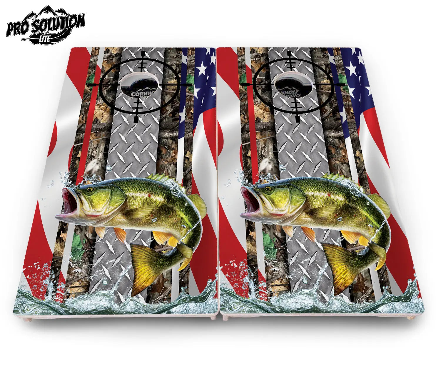 Scope Deer & Fish Cornhole Boards - Pro Solution Lite Series Cornhole Solutions