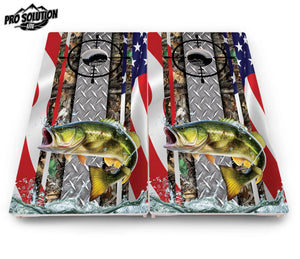 Scope Deer & Fish Cornhole Boards - Pro Solution Lite Series Cornhole Solutions