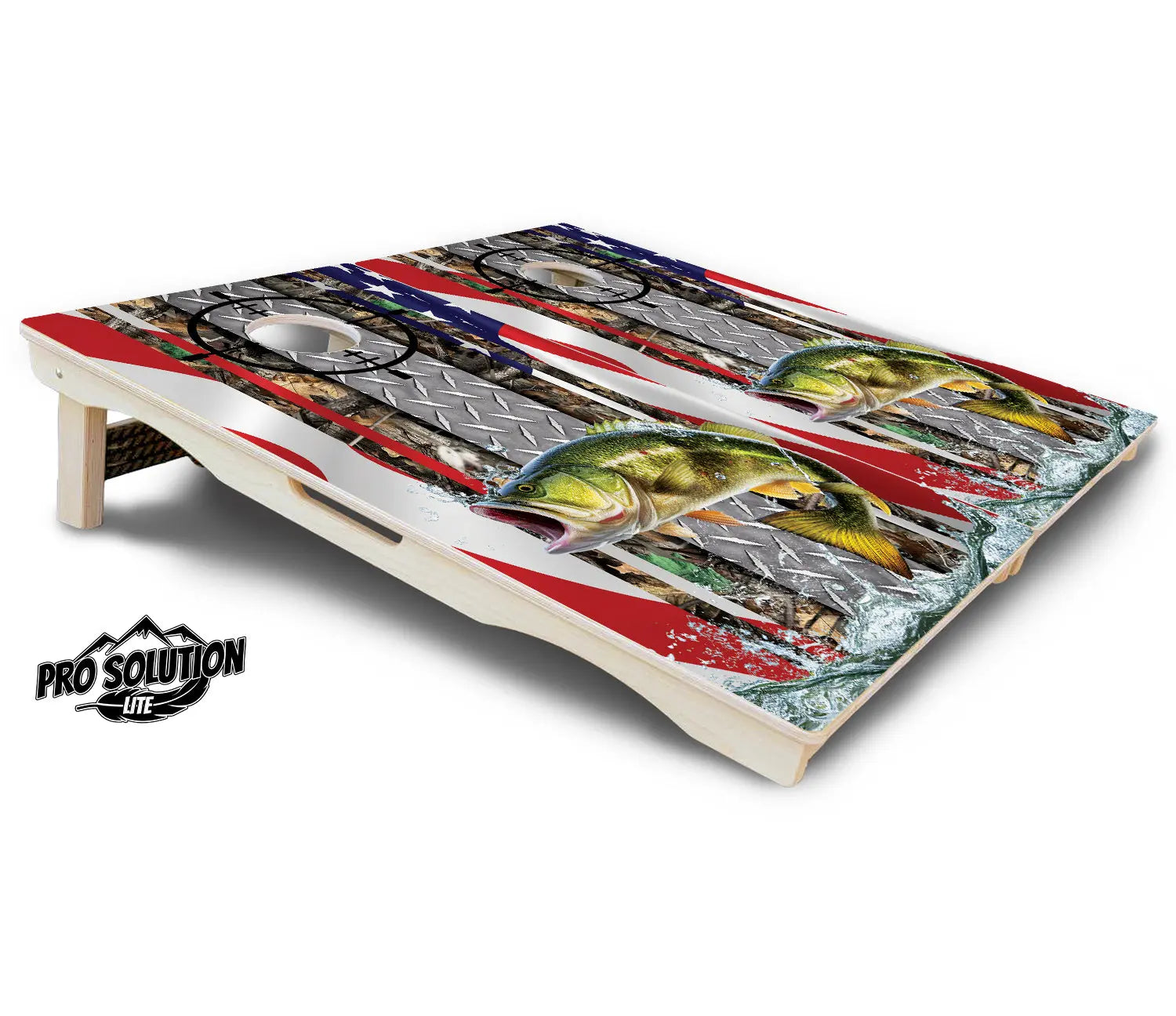 Scope Deer & Fish Cornhole Boards - Pro Solution Lite Series Cornhole Solutions