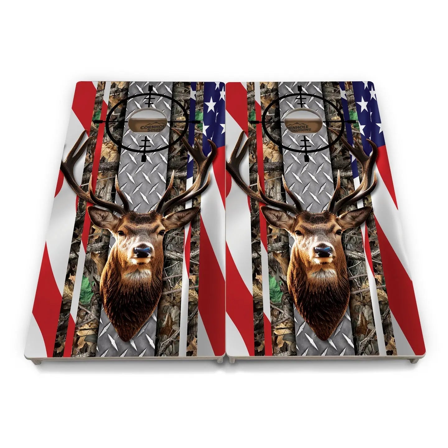 Scope Deer & Fish Cornhole Boards - Professional Tournament Series Cornhole Solutions