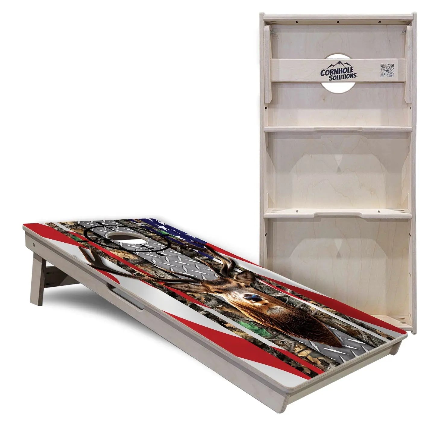Scope Deer & Fish Cornhole Boards - Professional Tournament Series Cornhole Solutions