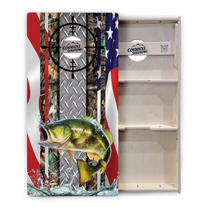 Scope Deer & Fish Cornhole Boards - Professional Tournament Series Cornhole Solutions