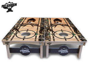 Scope Deer & Fish Plank Cornhole Boards - Pro Solution Elite Series Cornhole Solutions