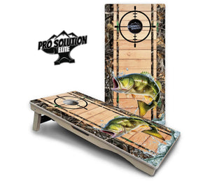 Scope Deer & Fish Plank Cornhole Boards - Pro Solution Elite Series Cornhole Solutions
