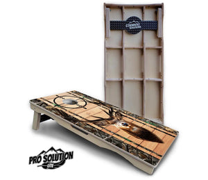 Scope Deer & Fish Plank Cornhole Boards - Pro Solution Lite Series Cornhole Solutions