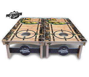 Scope Deer & Fish Plank Cornhole Boards - Pro Solution Lite Series Cornhole Solutions