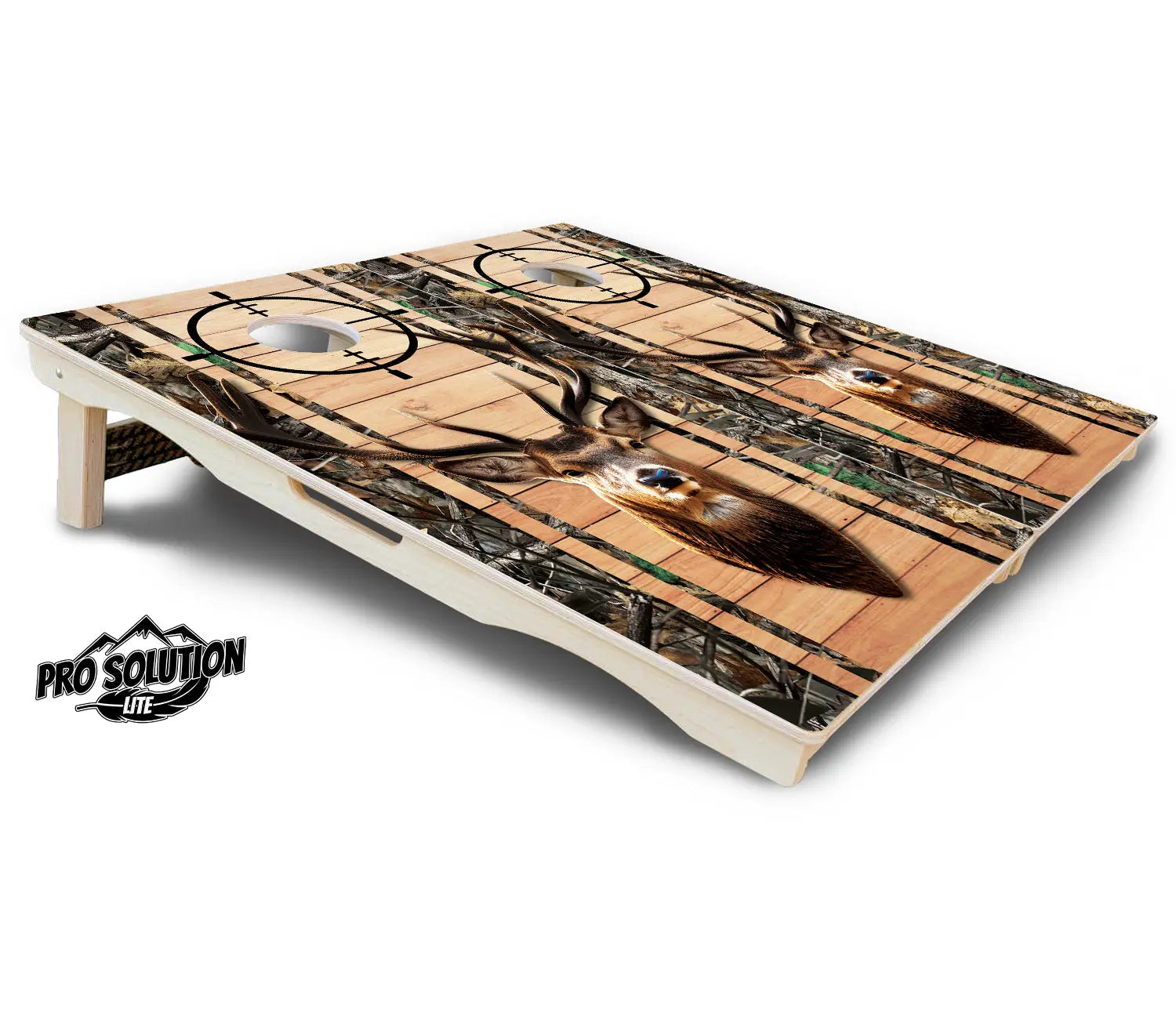 Scope Deer & Fish Plank Cornhole Boards - Pro Solution Lite Series Cornhole Solutions