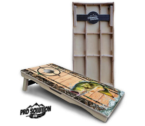 Scope Deer & Fish Plank Cornhole Boards - Pro Solution Lite Series Cornhole Solutions