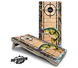 Scope Deer & Fish Plank Cornhole Boards - Pro Solution Lite Series Cornhole Solutions