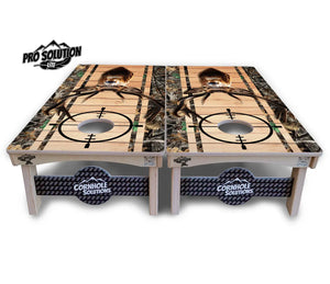 Scope Deer & Fish Plank Cornhole Boards - Pro Solution Lite Series Cornhole Solutions