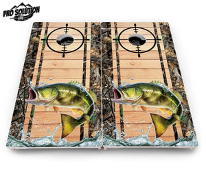 Scope Deer & Fish Plank Cornhole Boards - Pro Solution Lite Series Cornhole Solutions