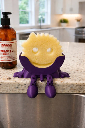 Scrub Daddy Sponge Holder with Hanging Feet | 3D Printed Sink Caddy The Tween Space