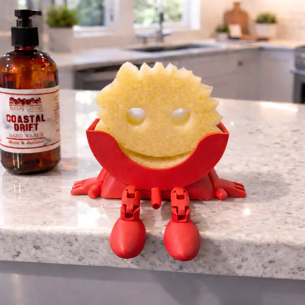 Scrub Daddy Sponge Holder with Hanging Feet | 3D Printed Sink Caddy The Tween Space