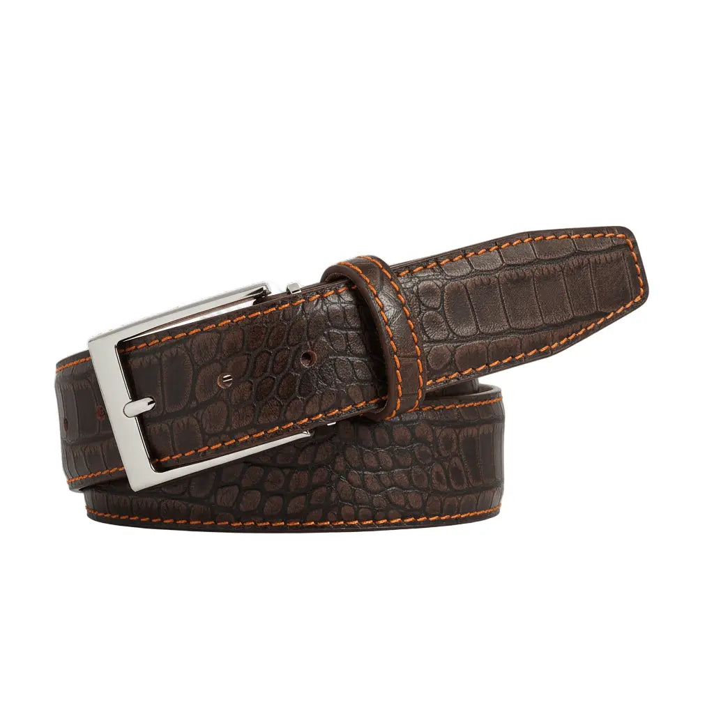 Sedona textured leather belt for golf and statement style