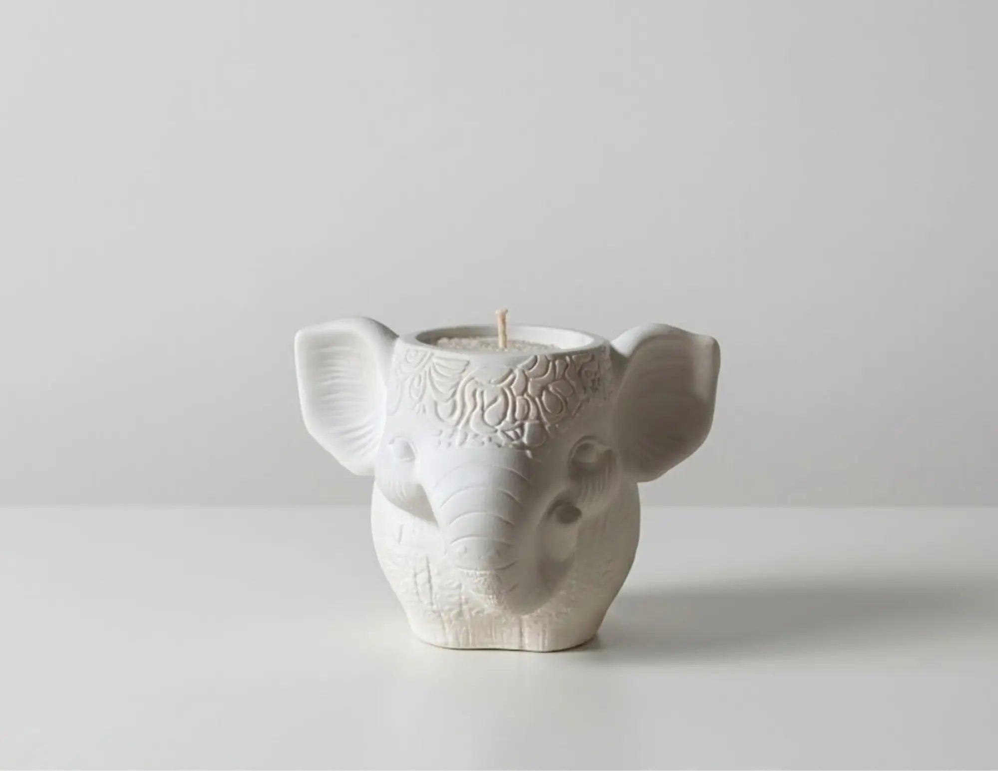 Serene Elephant candle sand holder by Believe Candle