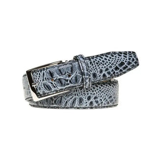 Roger Ximenez shadow custom leather belt with bespoke sizing options