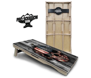 Skull Flag Cornhole Boards - Pro Solution Elite Series Cornhole Solutions