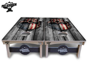 Skull Flag Cornhole Boards - Pro Solution Elite Series Cornhole Solutions