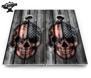 Skull Flag Cornhole Boards - Pro Solution Elite Series Cornhole Solutions