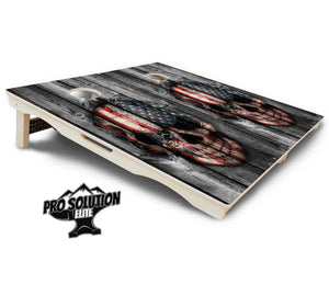 Skull Flag Cornhole Boards - Pro Solution Elite Series Cornhole Solutions