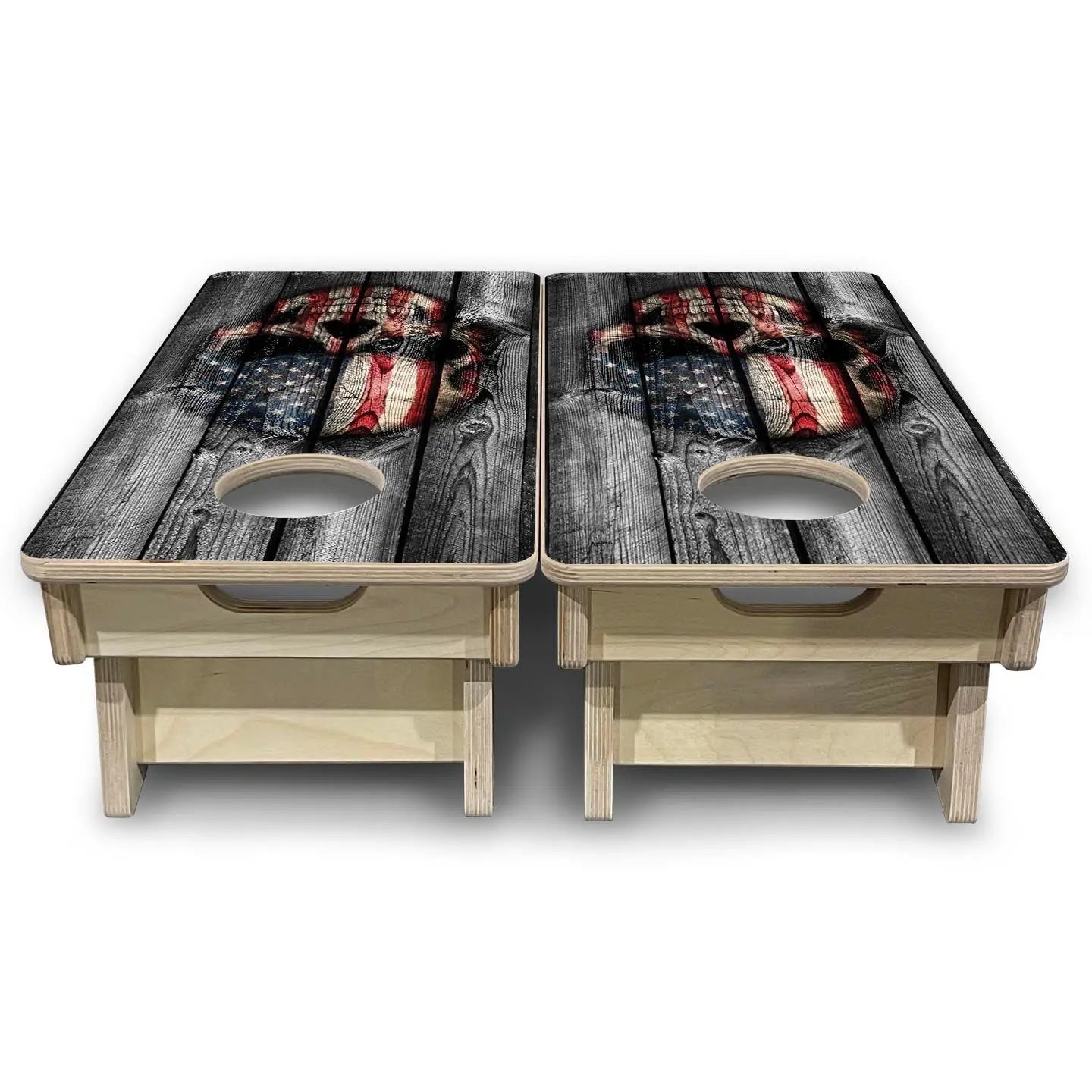 Skull Flag - Mini or Vacation Size Cornhole Boards Cornhole Solutions