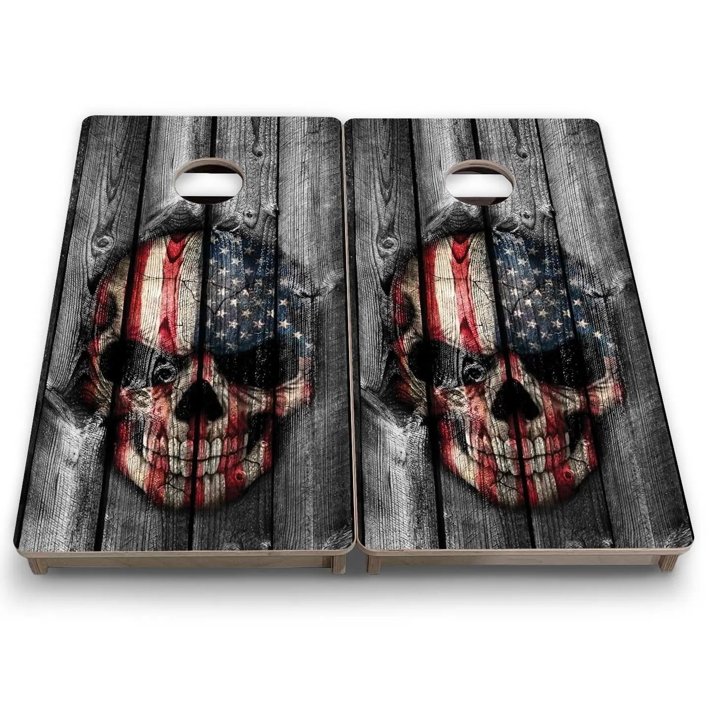 Skull Flag - Mini or Vacation Size Cornhole Boards Cornhole Solutions