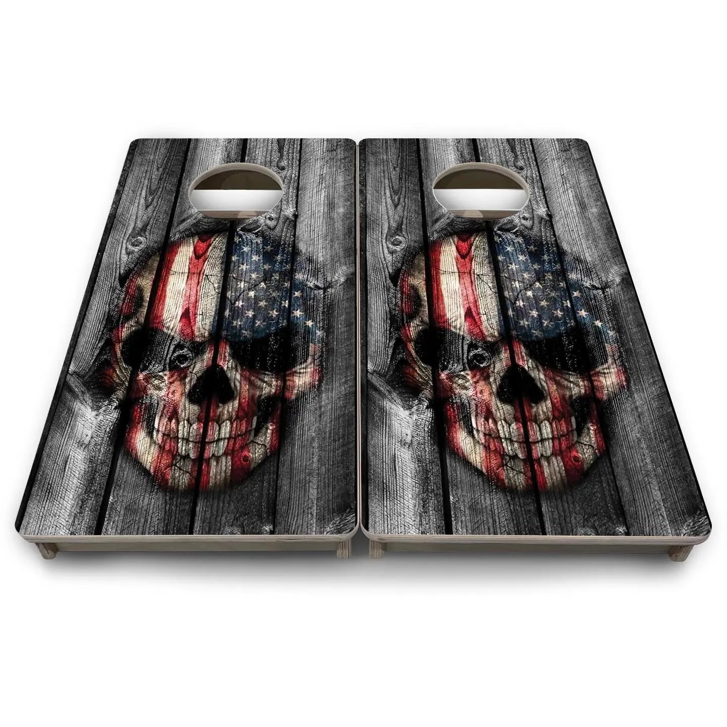 Skull Flag - Mini or Vacation Size Cornhole Boards Cornhole Solutions
