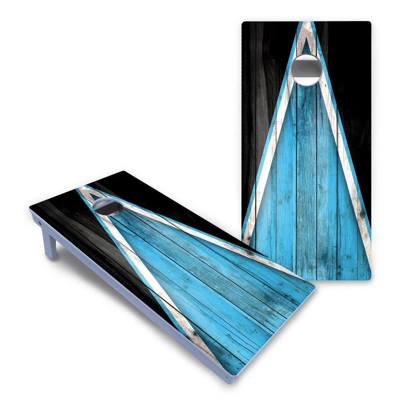 Sky Blue Triangle Cornhole Boards - All Weather Series Cornhole Solutions