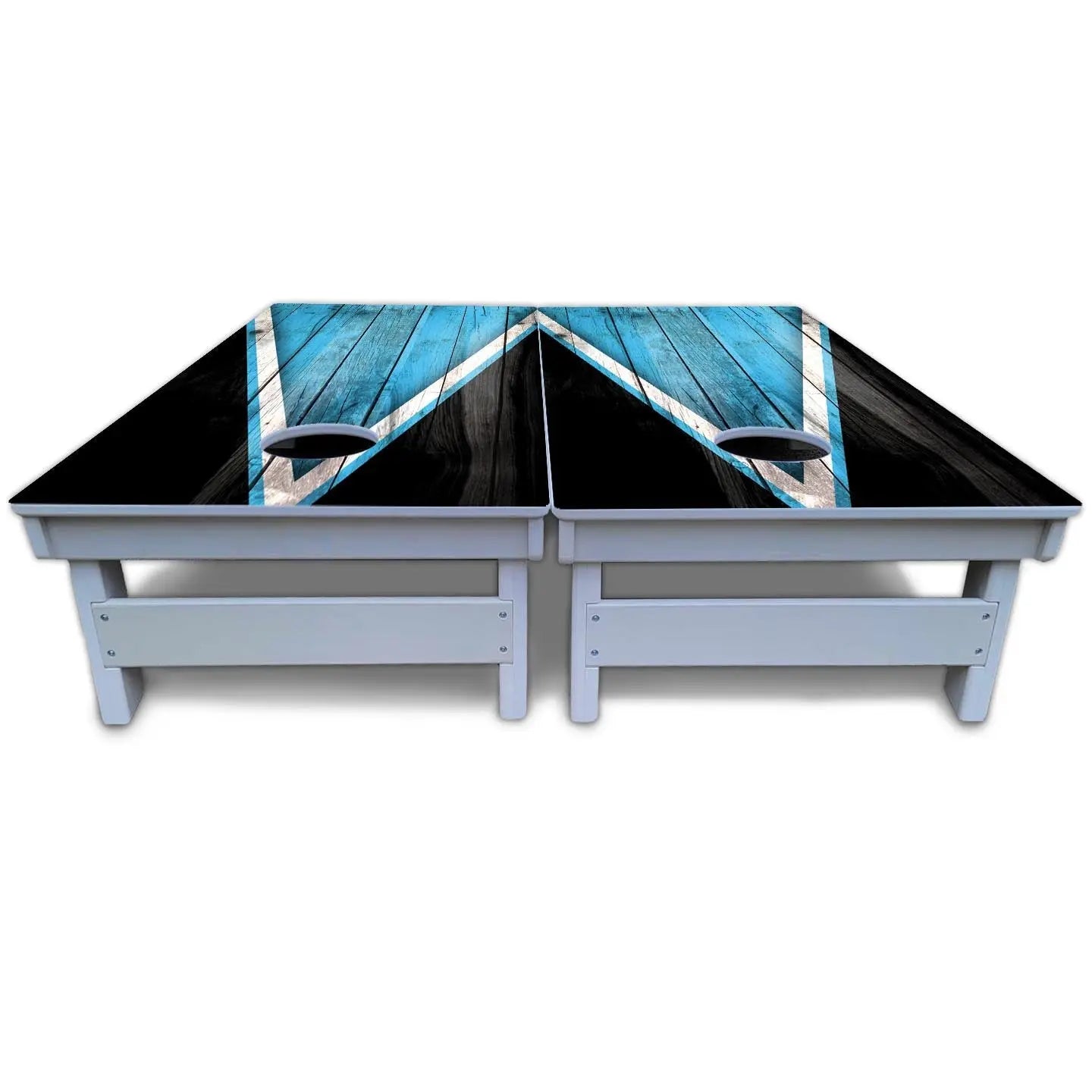 Sky Blue Triangle Cornhole Boards - All Weather Series Cornhole Solutions
